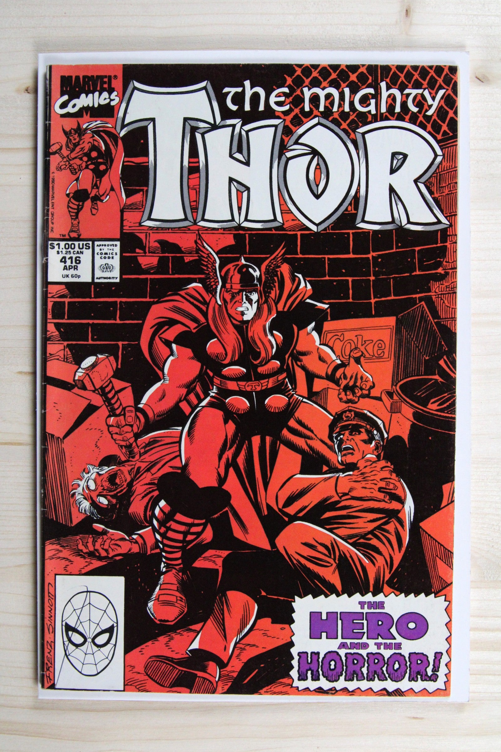 The Mighty Thor #416 – Marvel (1990) 7.0 FN/VF Joe Sinnott