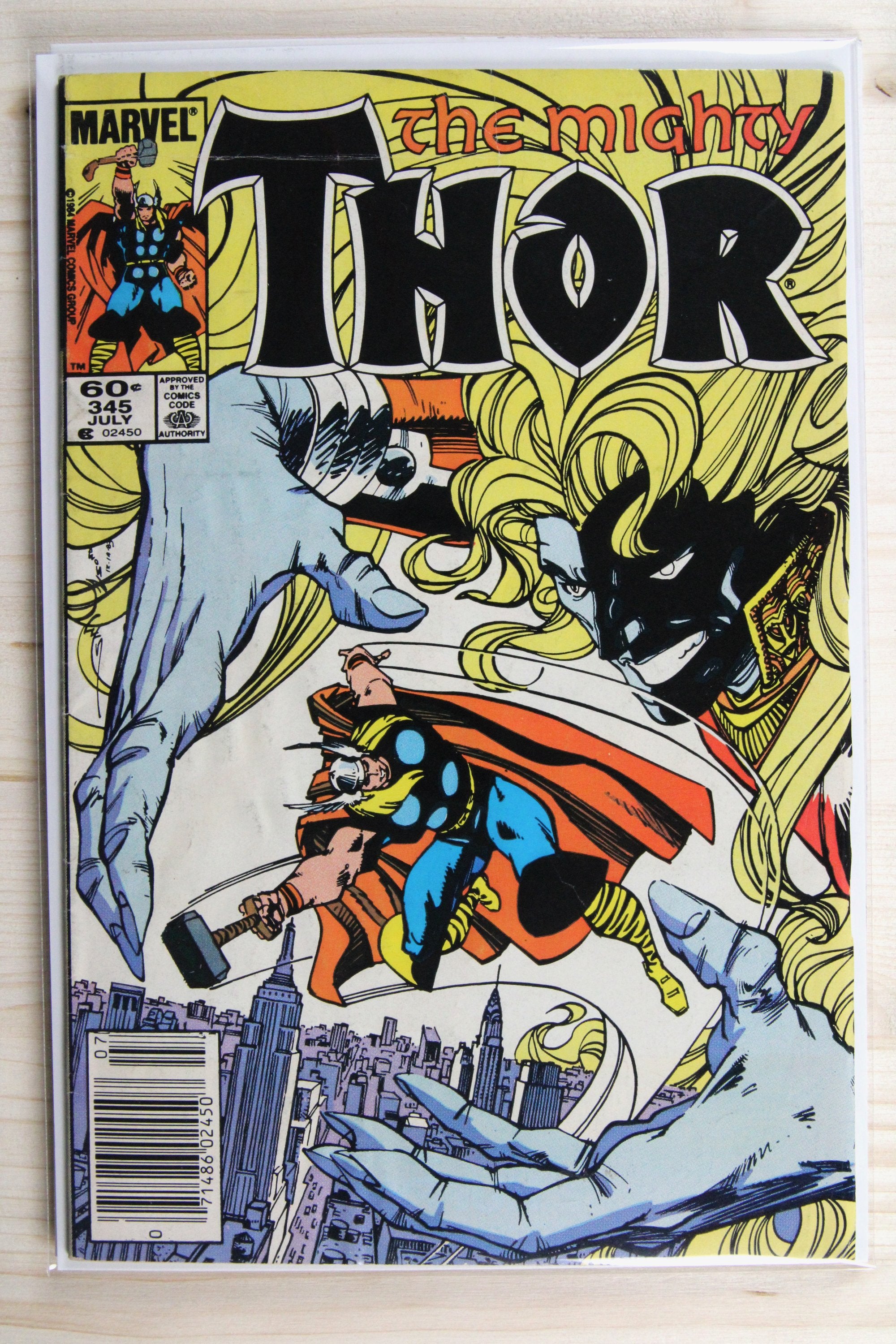 Thor #345 – Marvel (1984) 8.5 VF+ Newsstand