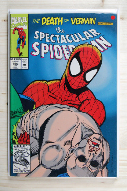 The Spectacular Spider-Man #196 – Marvel (1993) 9.2 NM- The Death of Vermin