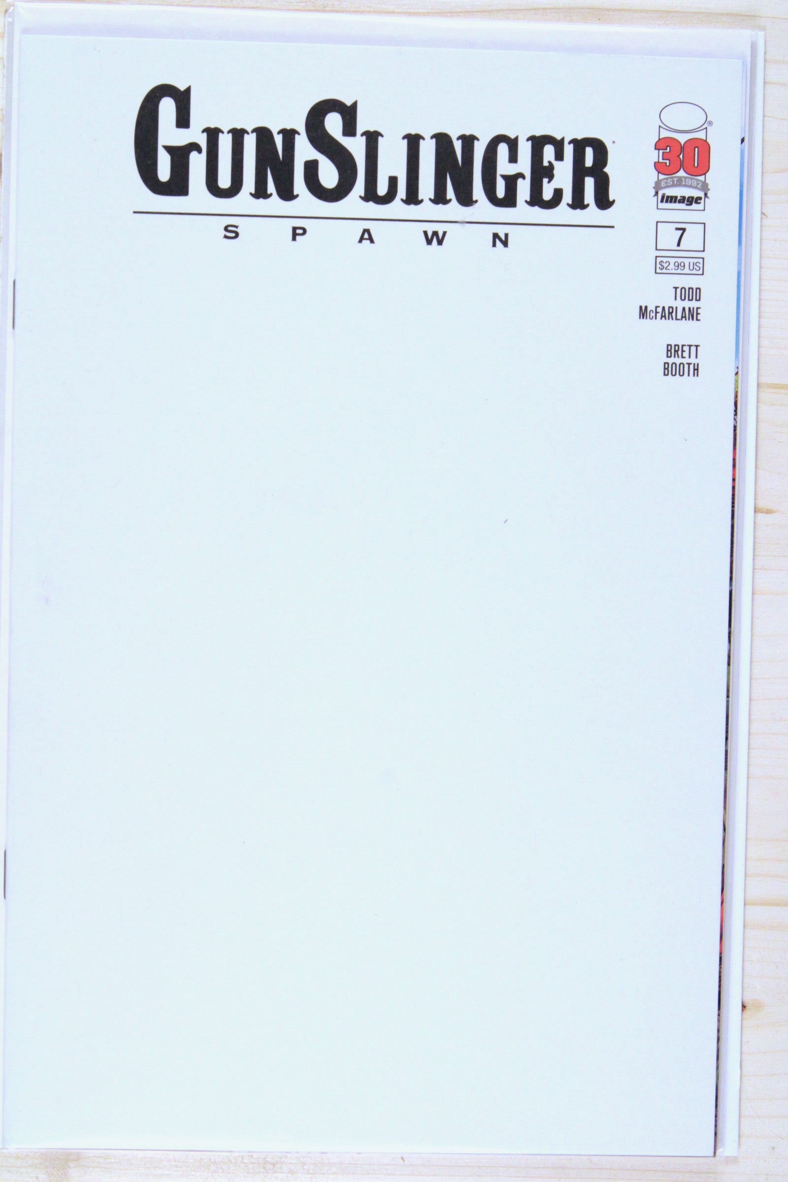 Gunslinger Spawn #7 – Image (2022) 9.6 NM+ Blank Variant