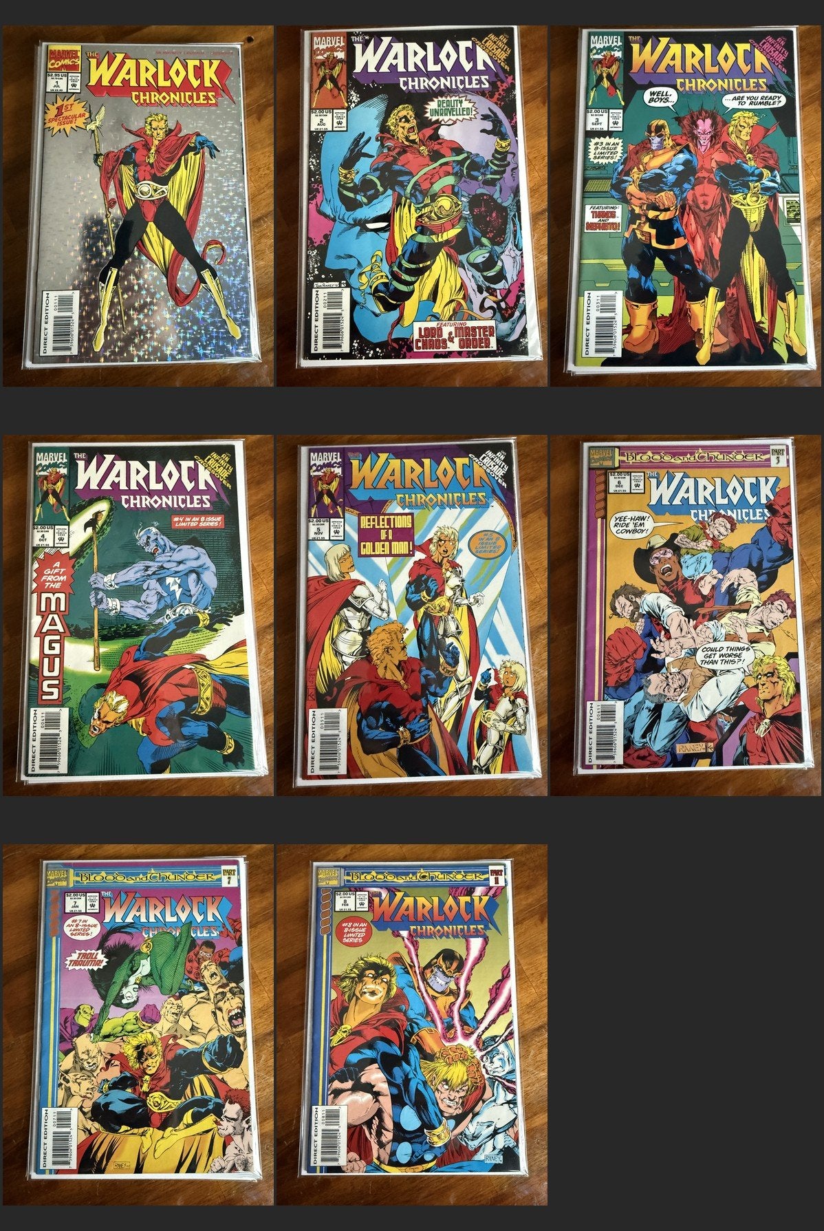 Warlock Chronicles #1-8 – Marvel (1993) Full Series