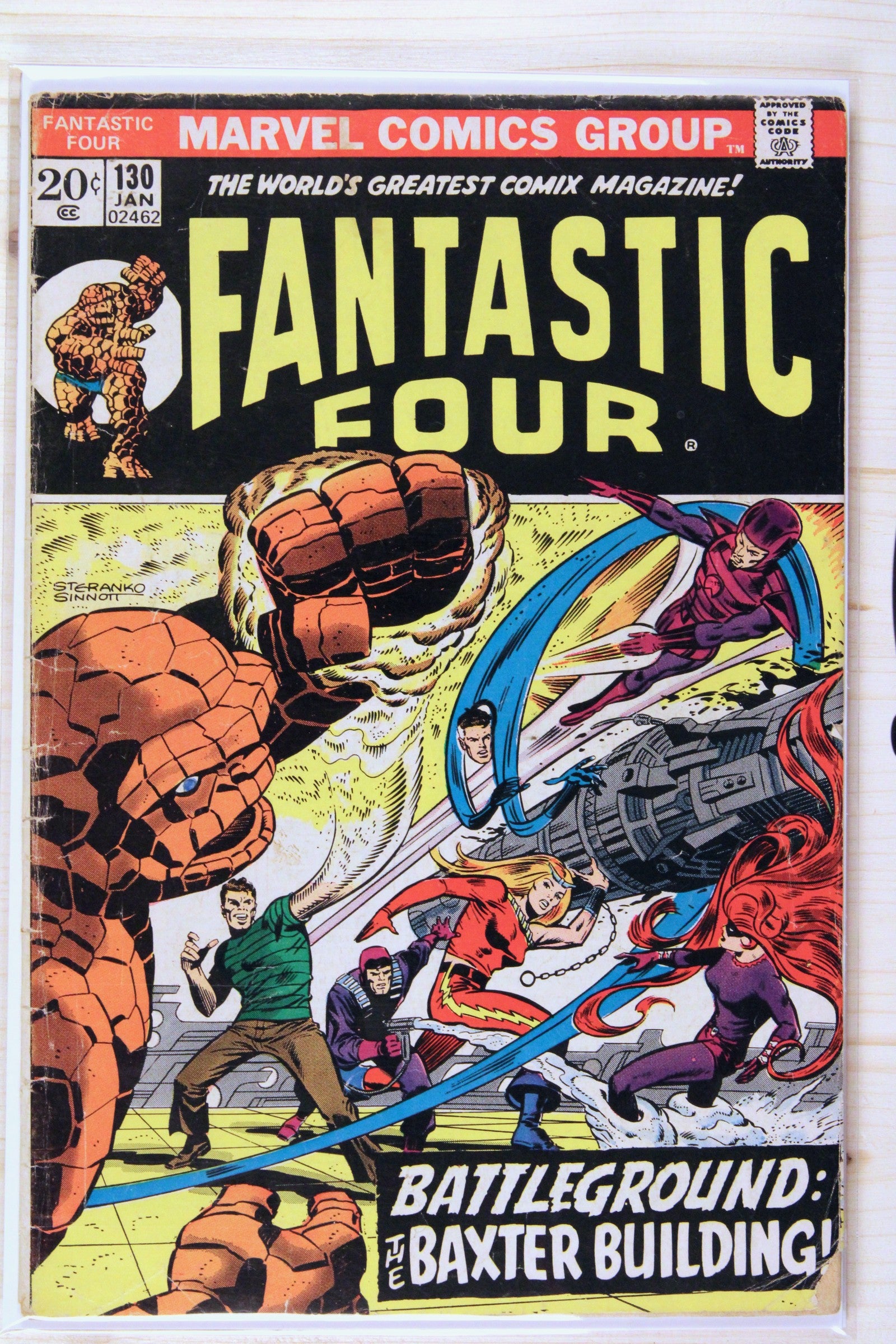 Fantastic Four #130 – Marvel (1973) 4.0 VG Jim Steranko art | Joe Sinnott cover