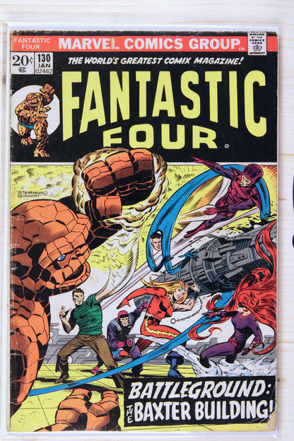 Fantastic Four #130 – Marvel (1973) 4.0 VG Jim Steranko art | Joe Sinnott cover