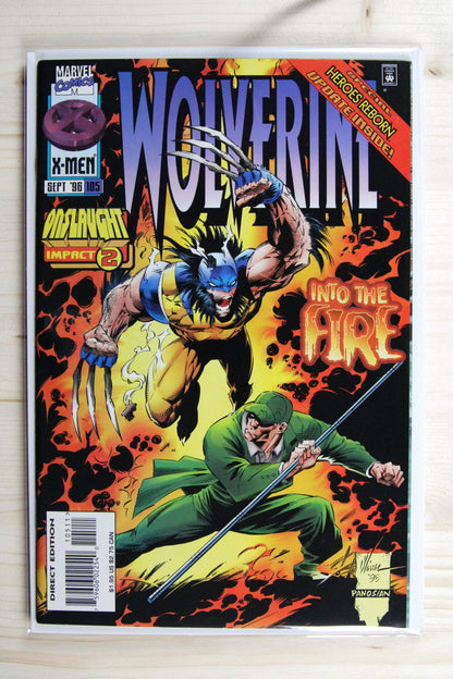 Wolverine #105 – Marvel (1996) 9.2 NM- "X-Men" Onslaught