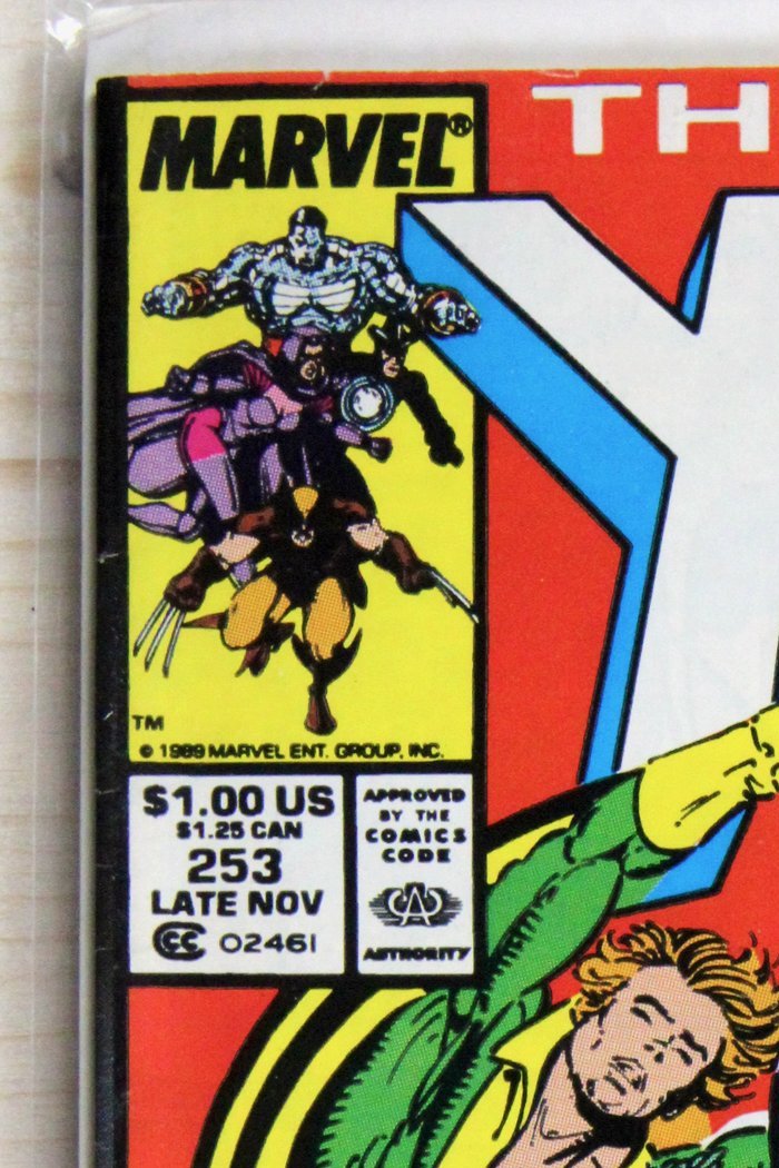 The Uncanny X-Men #253 – Marvel (1989) 7.5 VF- Chris Claremont story | Marc Silvestri art | Newsstand