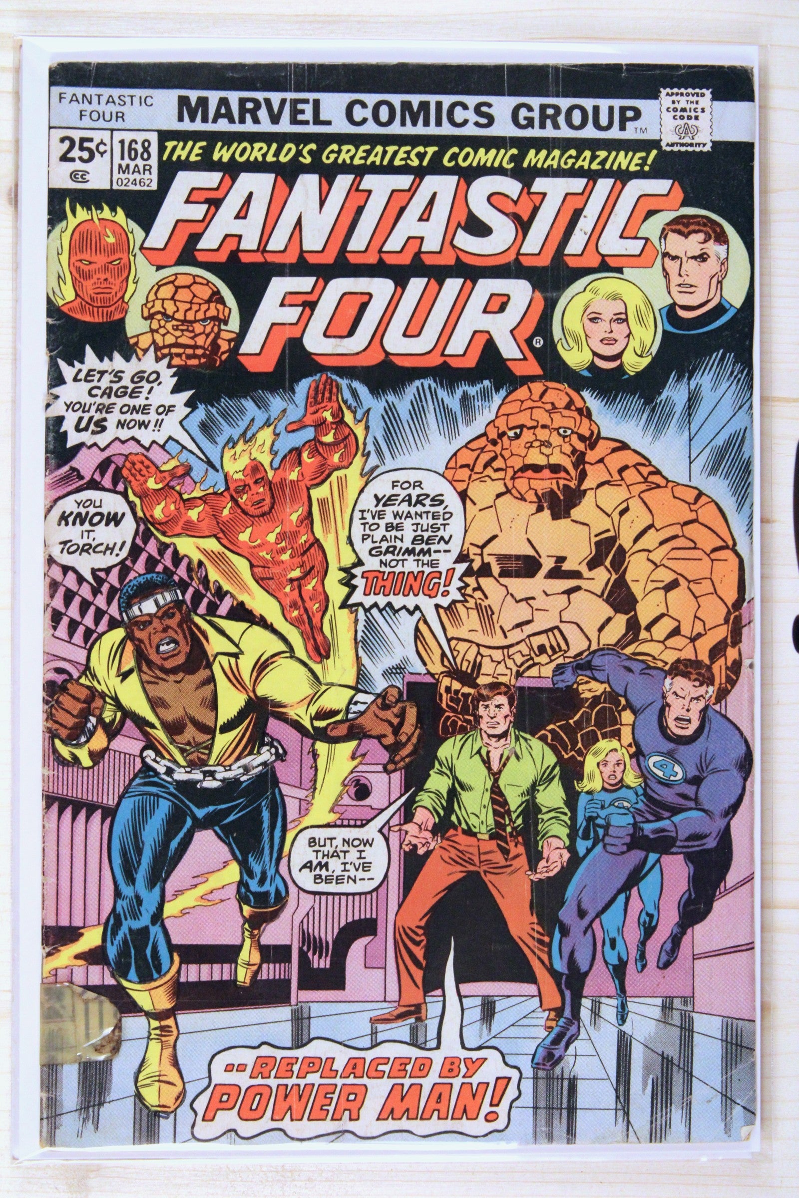 Fantastic Four #168 – Marvel (1976) 6.5 FN+ Joe Sinnott art