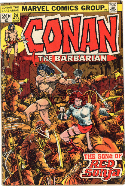 Conan the Barbarian #24  – Marvel (1973) VG