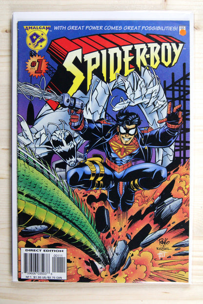 Spider-Boy #1 – Marvel (1996) 9.2 NM- "Marvel/DC" Amalgam | Direct Edition