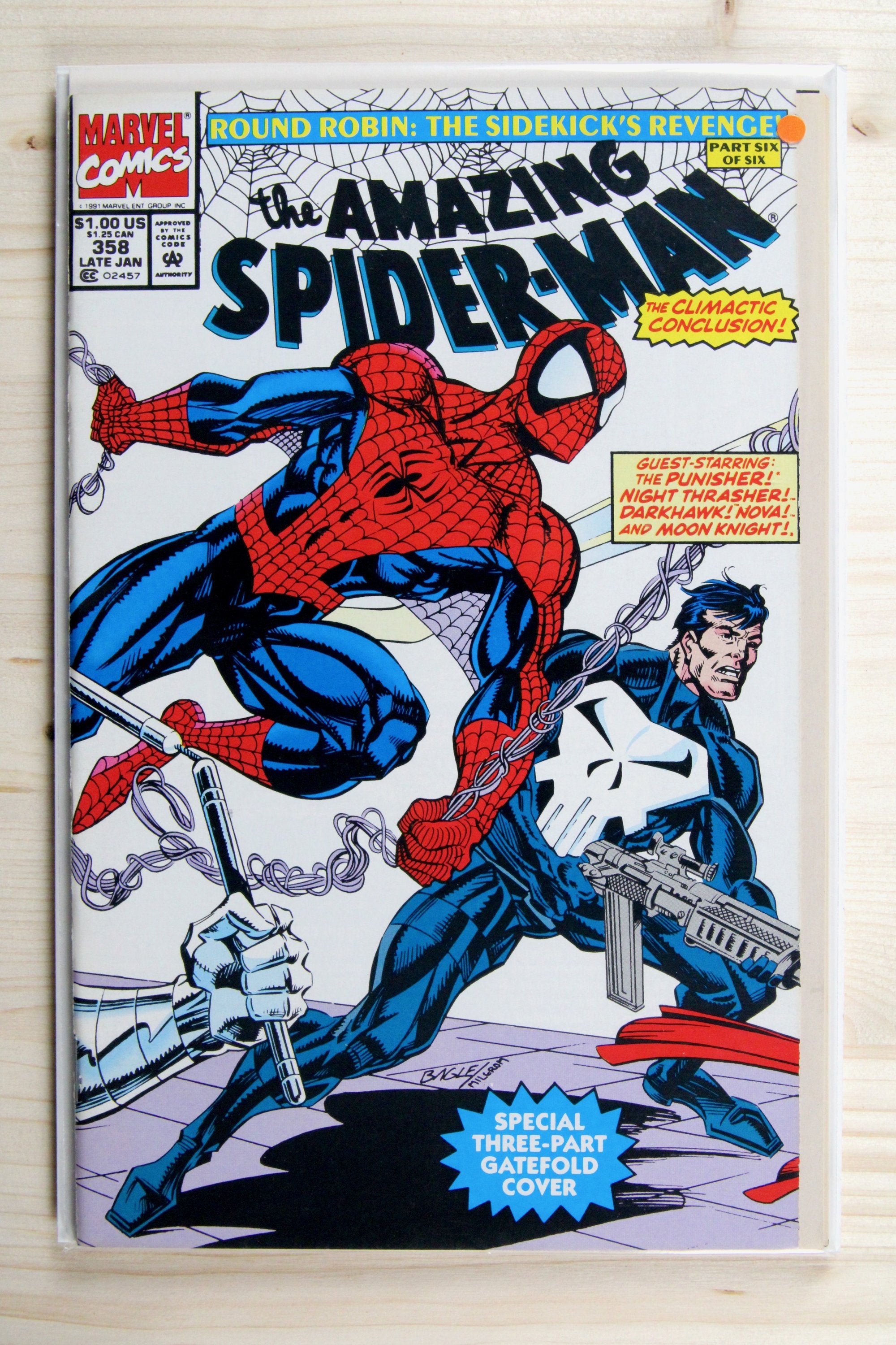The Amazing Spider-Man #358 – Marvel (1991) 9.0 VF/NM Round Robin