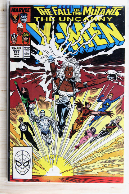 The Uncanny X-Men #227 – Marvel (1988) 9.0 VF/NM Fall of the Mutants | Chris Claremont story | Marc Silvestri art