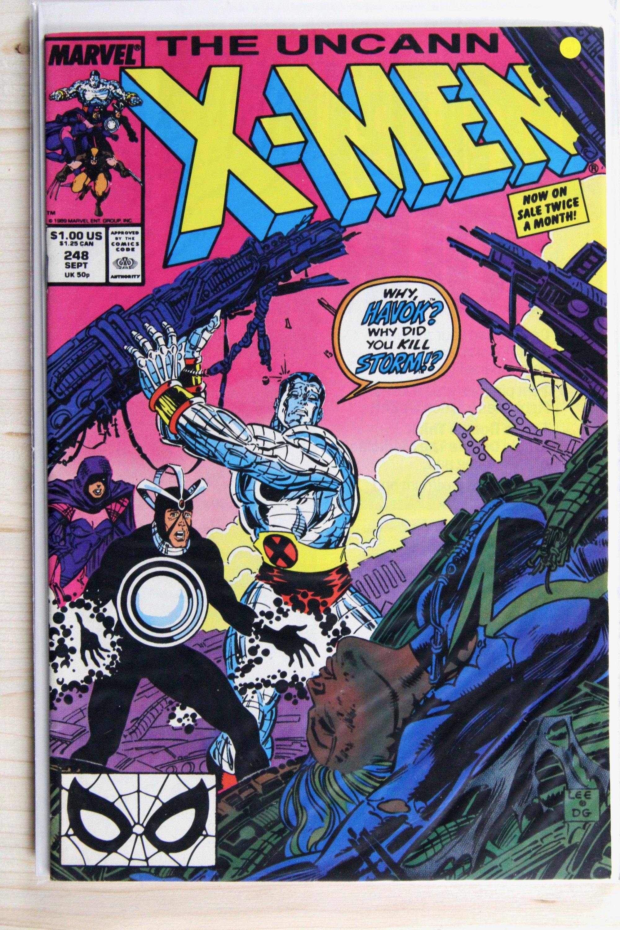 The Uncanny X-Men #248 – Marvel (1989) 9.2 NM- Chris Claremont story | Jim Lee art