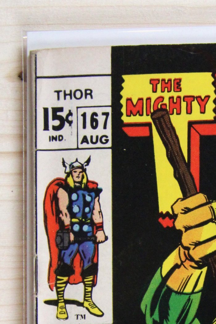 Thor #167 – Marvel (1969) 5.0 VG/FN Jack Kirby art | John Romita cover