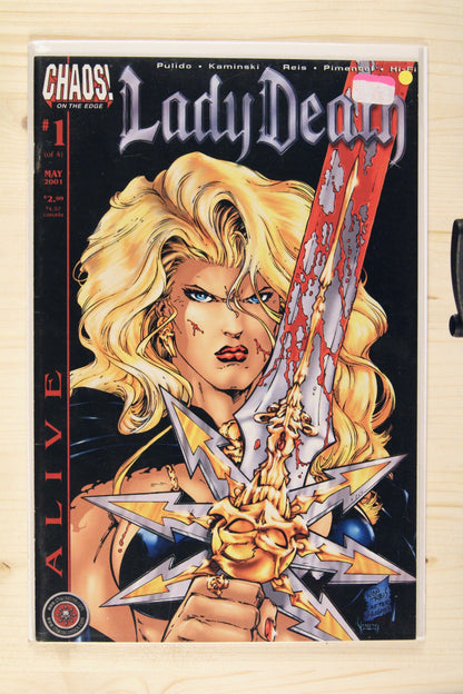 Lady Death: Alive #1 – Chaos! (2001) 9.4 NM Ivan Reis art