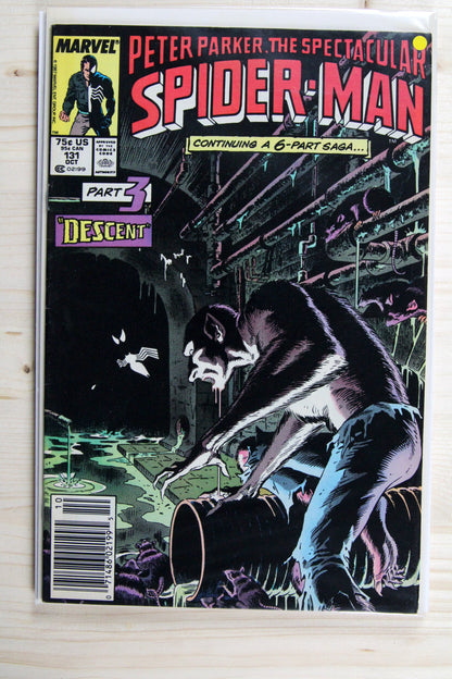 Peter Parker, the Spectacular Spider-Man #131 – Marvel (1987) 9.2 NM- Kraven's Last Hunt | Newsstand