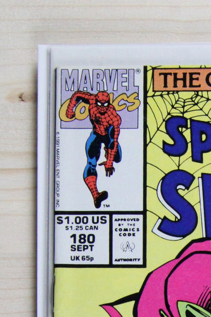 The Spectacular Spider-Man #180 – Marvel (1991) 9.2 NM-