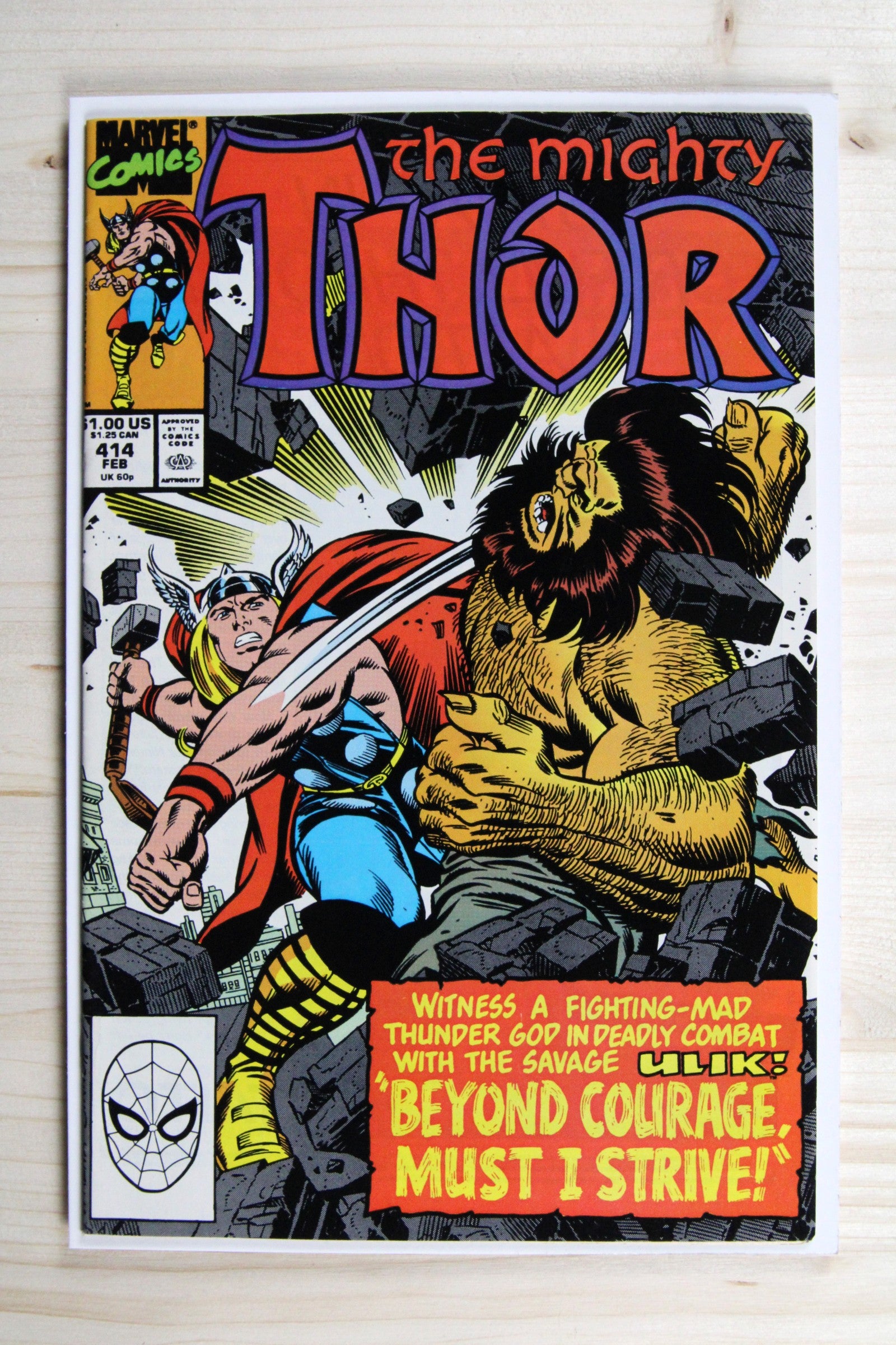 The Mighty Thor #414 – Marvel (1990) 9.0 VF/NM Joe Sinnott cover