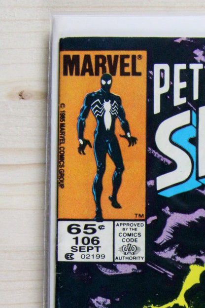 Peter Parker, The Spectacular Spider-Man #106 – Marvel (1985) 8.0 VF Newsstand