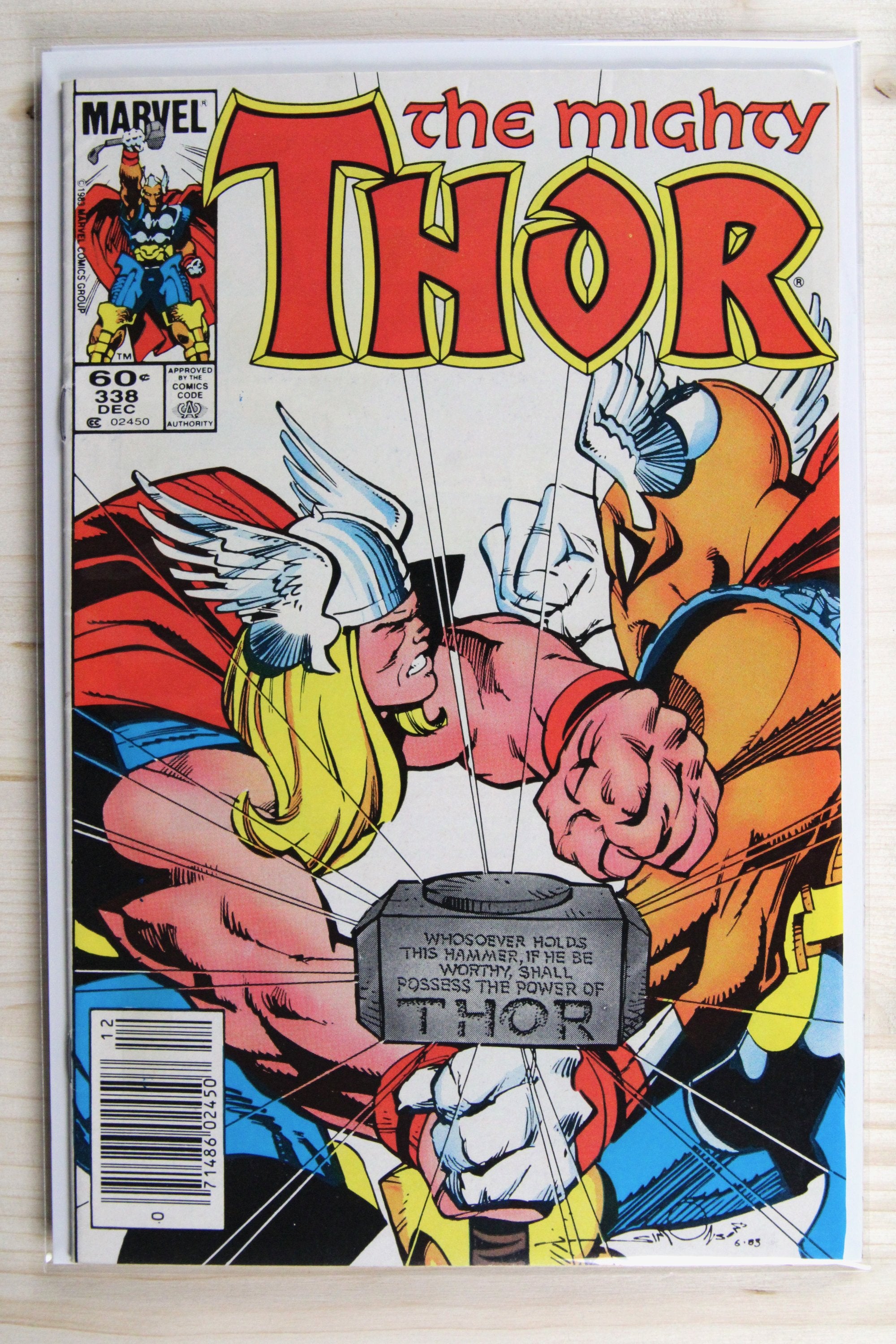 Thor #338 – Marvel (1983) 8.5 VF+ Newsstand