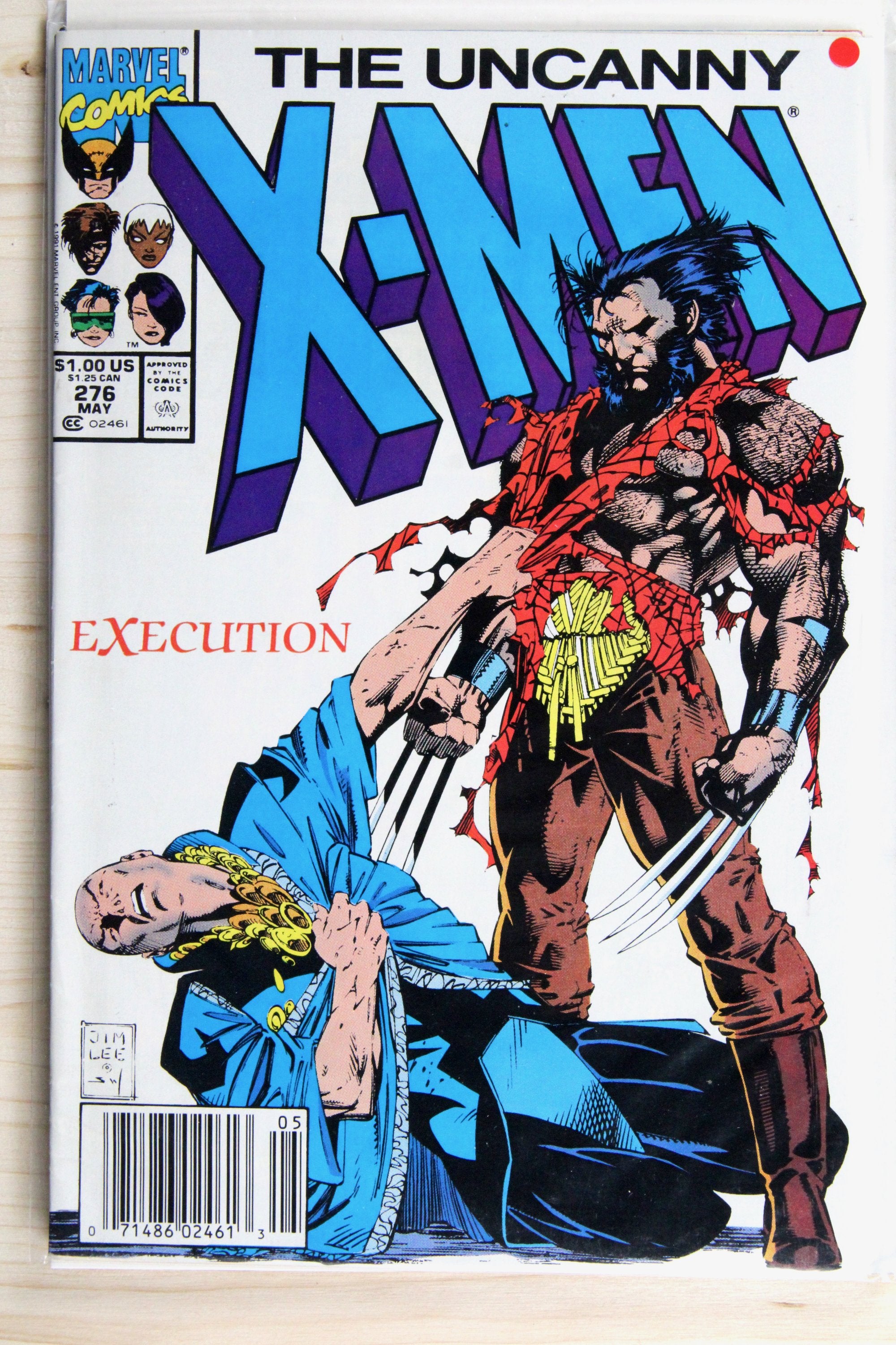 The Uncanny X-Men #276 – Marvel (1991) 9.0 VF/NM Chris Claremont story | Jim Lee story | Newsstand