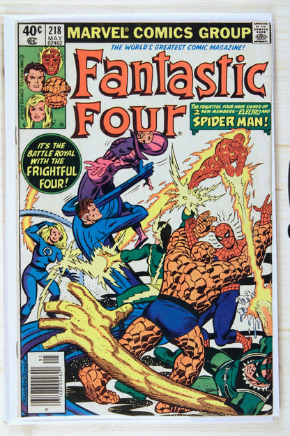 Fantastic Four #218 – Marvel (1980) 6.0 FN Joe Sinnott art | John Byrne art | Newsstand Edition