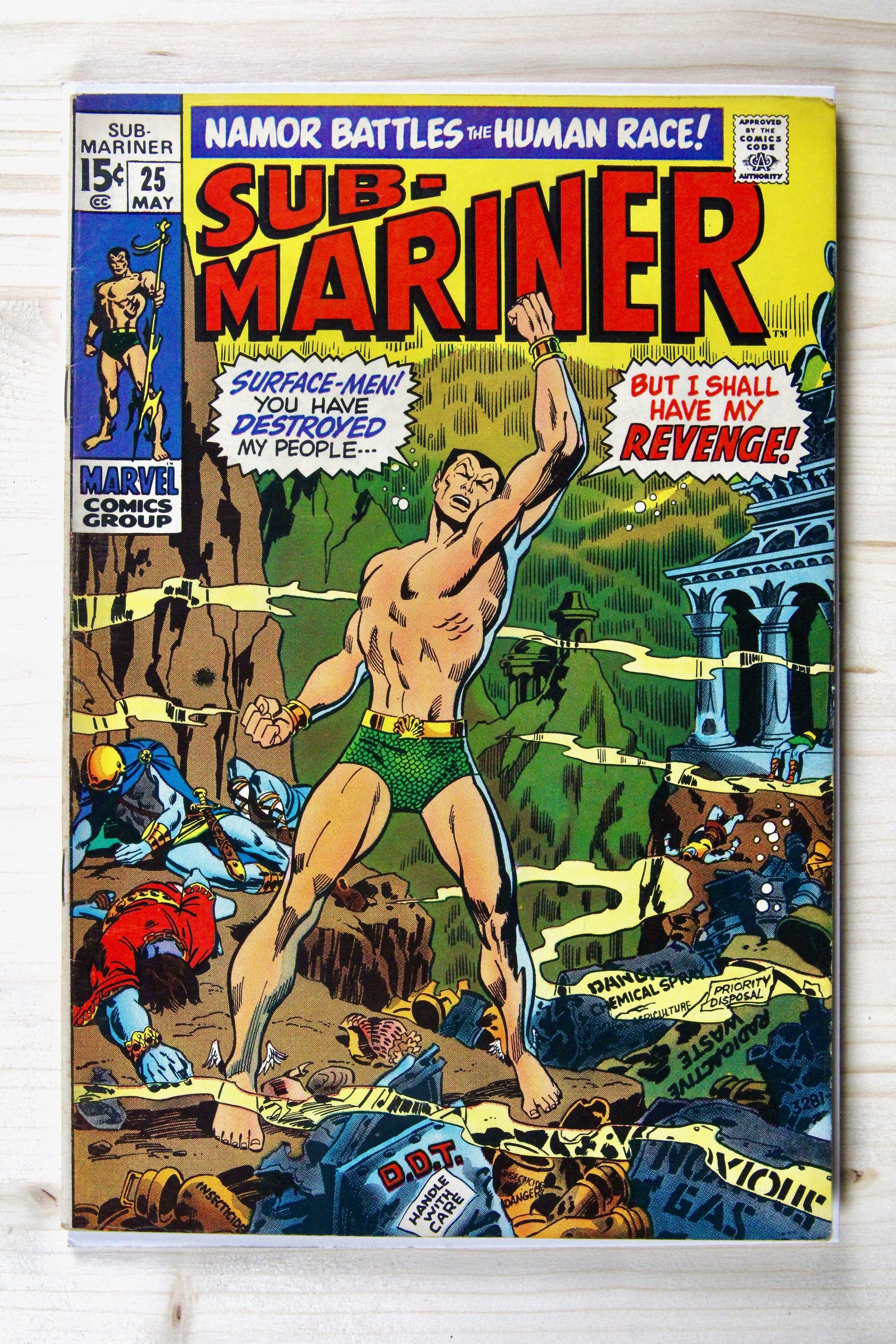 Sub-Mariner #25 – Marvel (1970) 6.5 FN+ Stan Lee