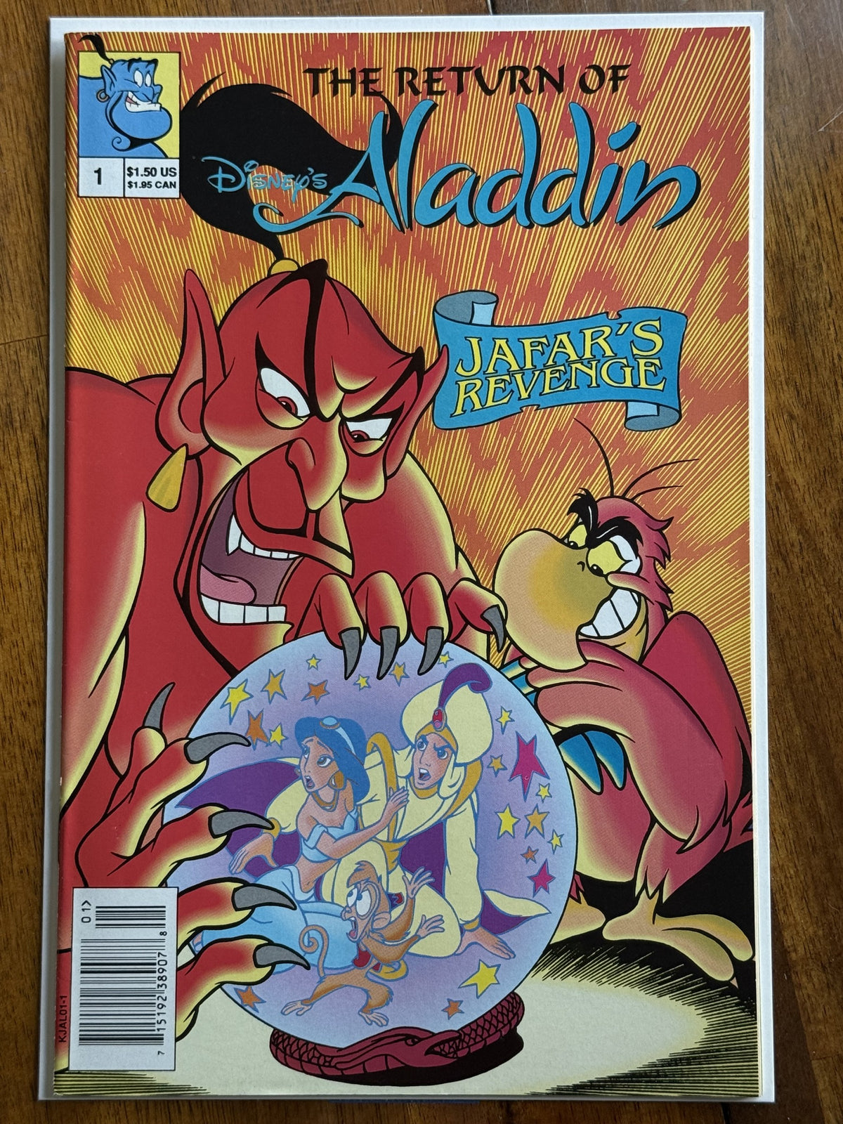 The Return of Disney's Aladdin #1 Newsstand – Disney (1993) 9.2 NM-