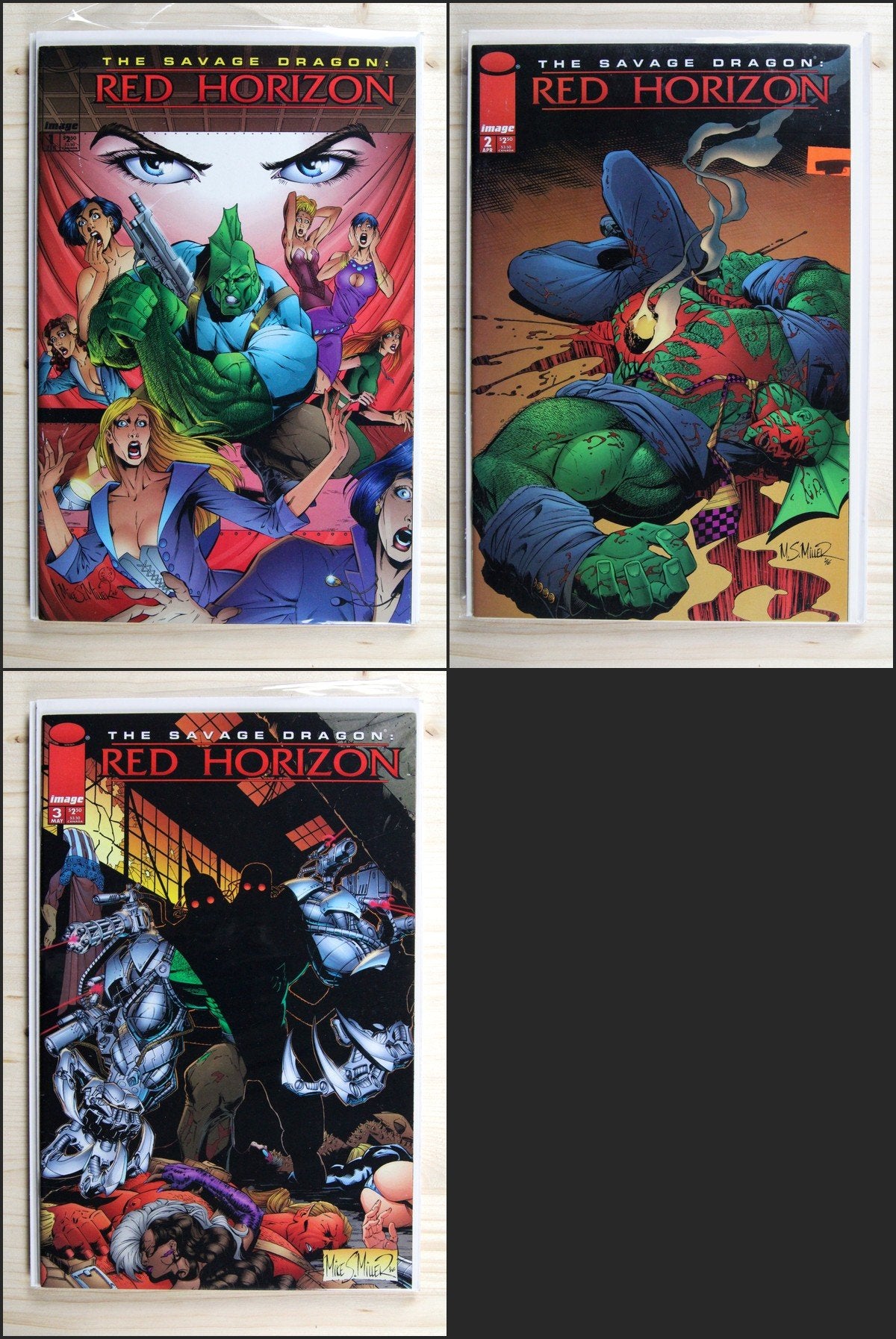 Savage Dragon: Red Horizon #1-3 – Image (1997) Full Series NM Average