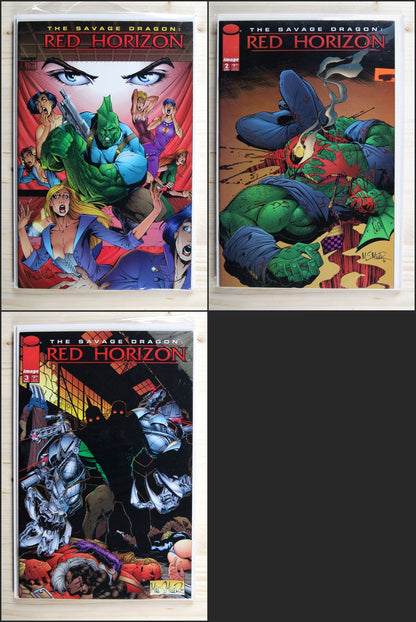 Savage Dragon: Red Horizon #1-3 – Image (1997) Full Series NM Average