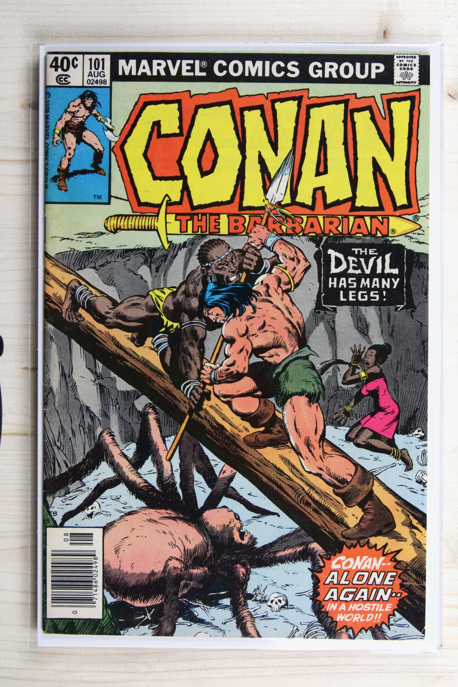 Conan the Barbarian #101 – Marvel (1979) 7.5 VF- Newsstand Edition