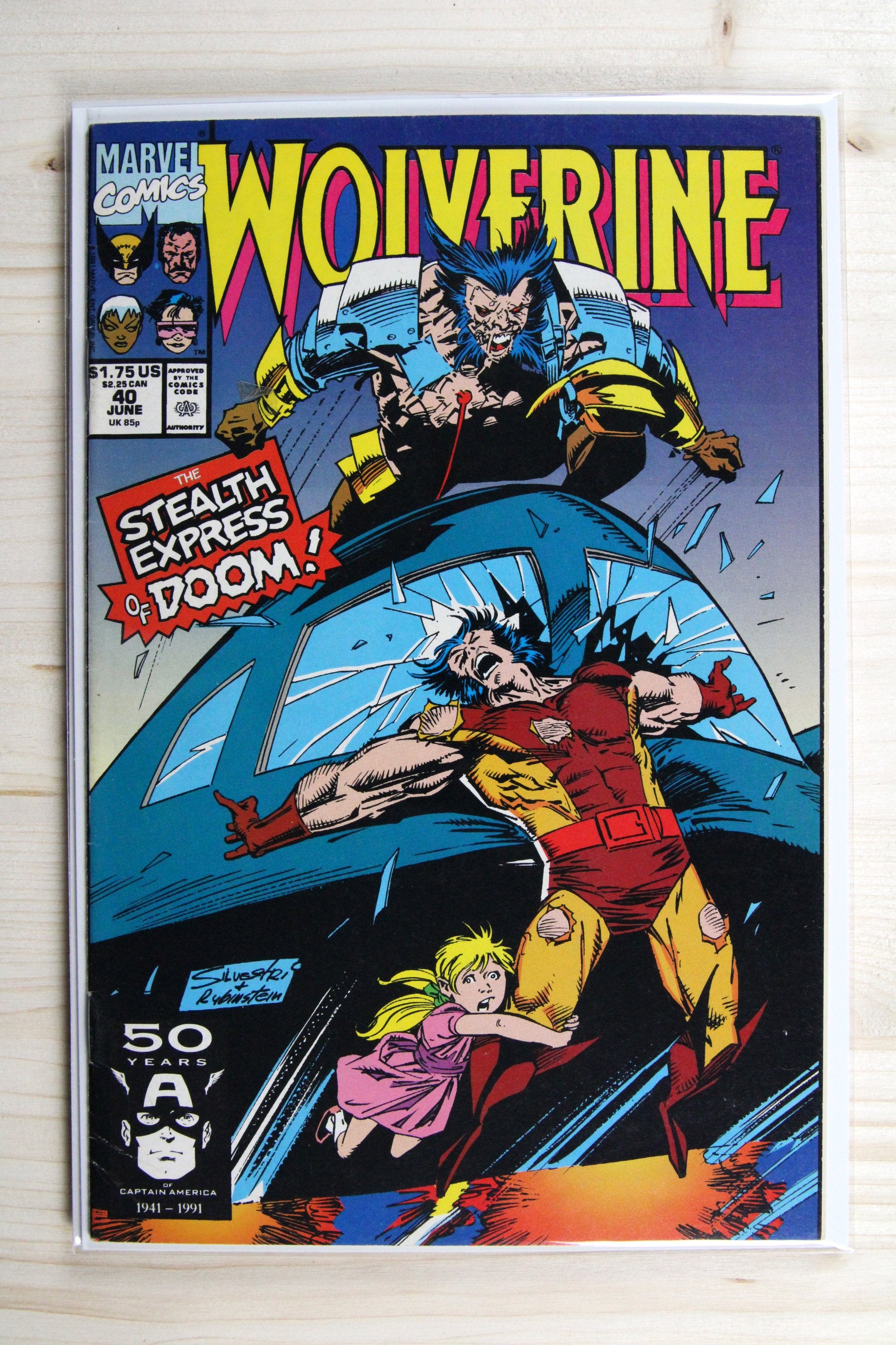 Wolverine #40 – Marvel (1991) 8.0 VF Marc Silvestri art