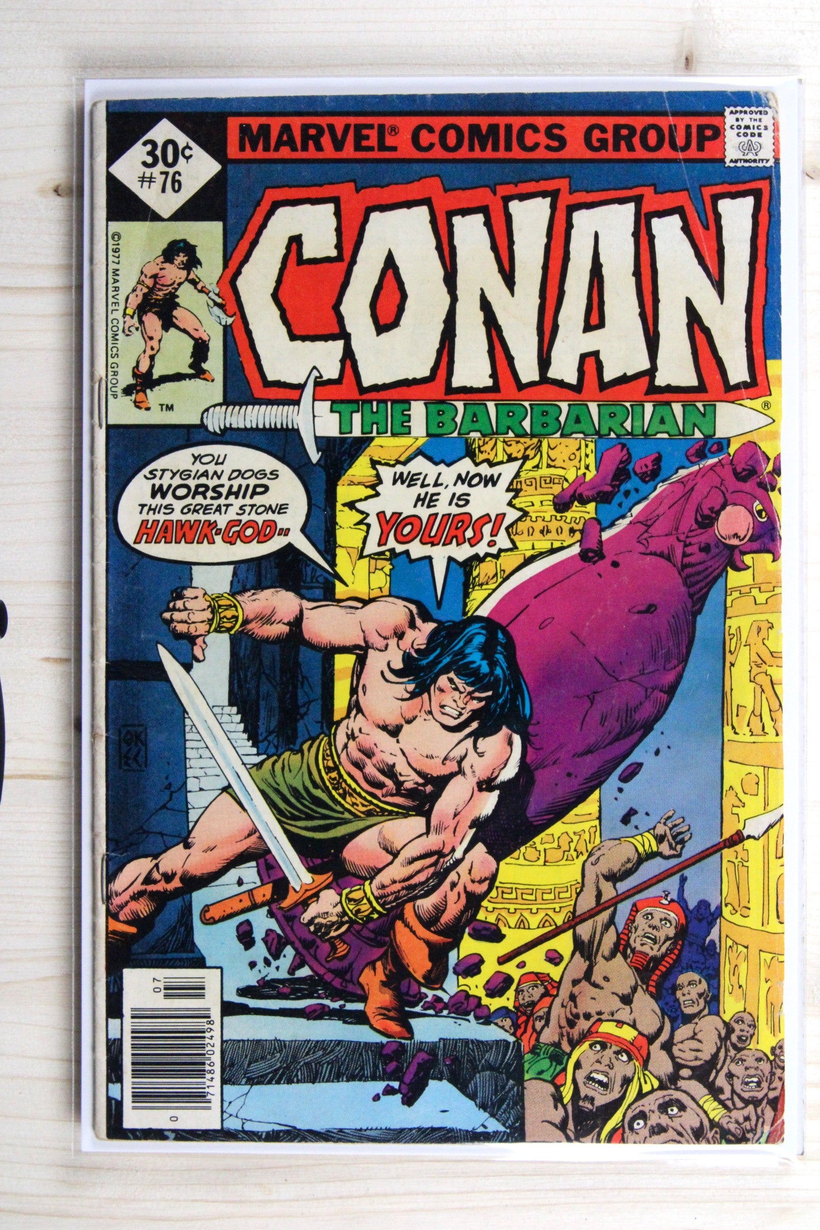Conan the Barbarian #76 – Marvel (1977) 5.0 VG/FN Newsstand Edition