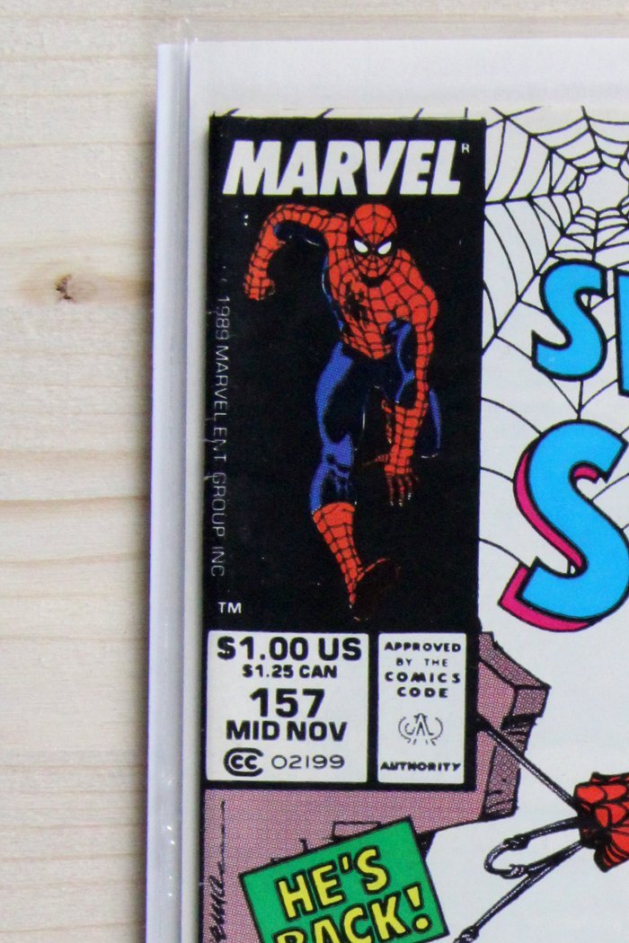 The Spectacular Spider-Man #157 – Marvel (1989) 9.0 VF/NM Newsstand