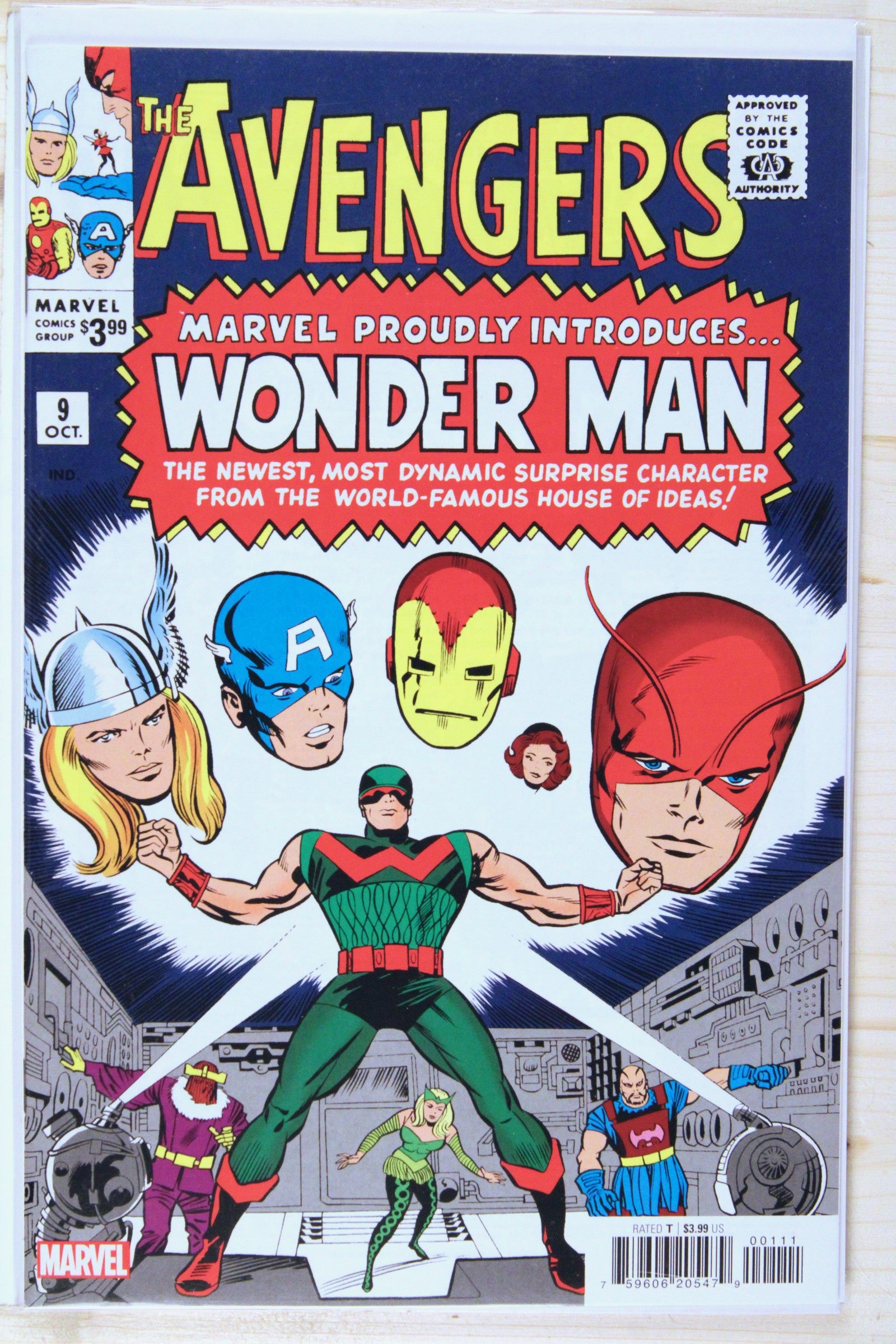 The Avengers #9 – Marvel (2023) 9.6 NM+ Jack Kirby cover | Stan Lee story | Facsimile