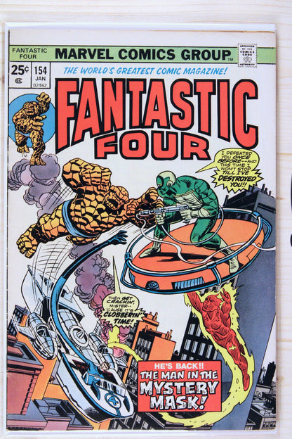 Fantastic Four #154 – Marvel (1975) 7.5 VF- Stan Lee story