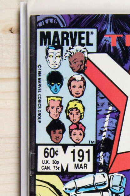 The Uncanny X-Men #191 – Marvel (1985) 8.5 VF+ Chris Claremont story