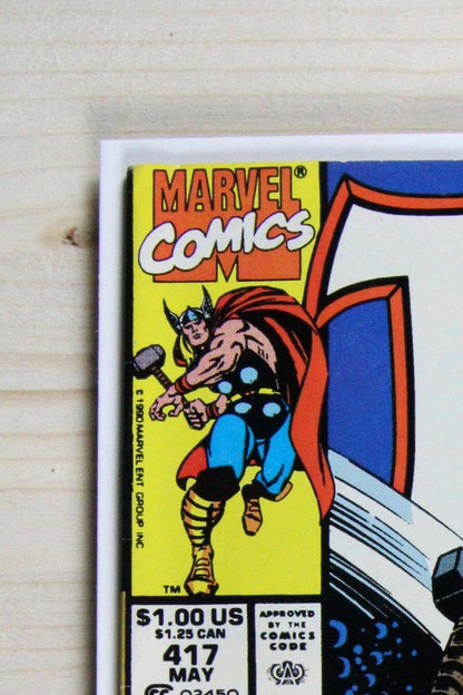The Mighty Thor #417 – Marvel (1990) 9.0 VF/NM Joe Sinnott art | Newsstand
