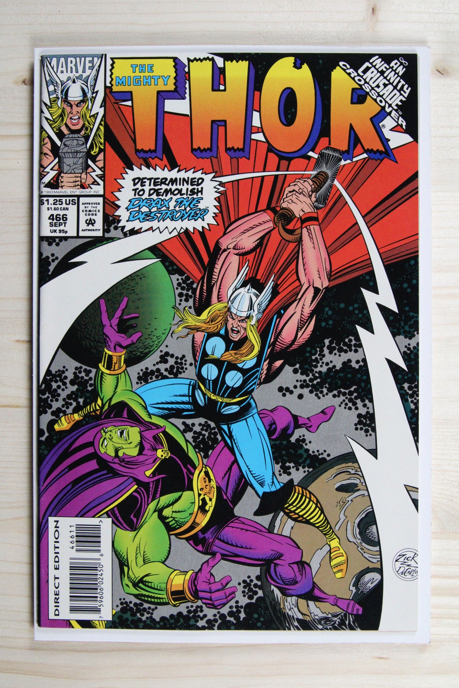 The Mighty Thor #466 – Marvel (1993) 9.0 VF/NM "Infinity Trilogy" Infinity Crusade
