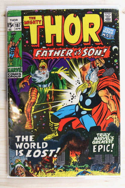 Thor #187 – Marvel (1971) 4.5 VG+ Joe Sinnott | Stan Lee story