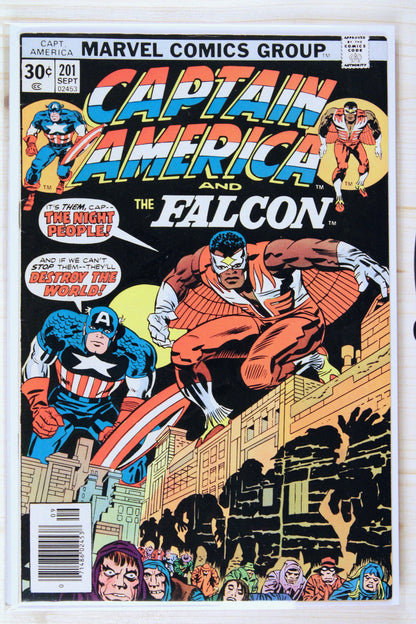Captain America #201 – Marvel (1976) 8.0 VF Jack Kirby story | Newsstand Edition