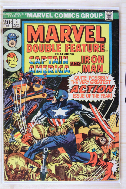 Marvel Double Feature #3 – Marvel (1974) 5.0 VG/FN Jack Kirby art | Stan Lee story