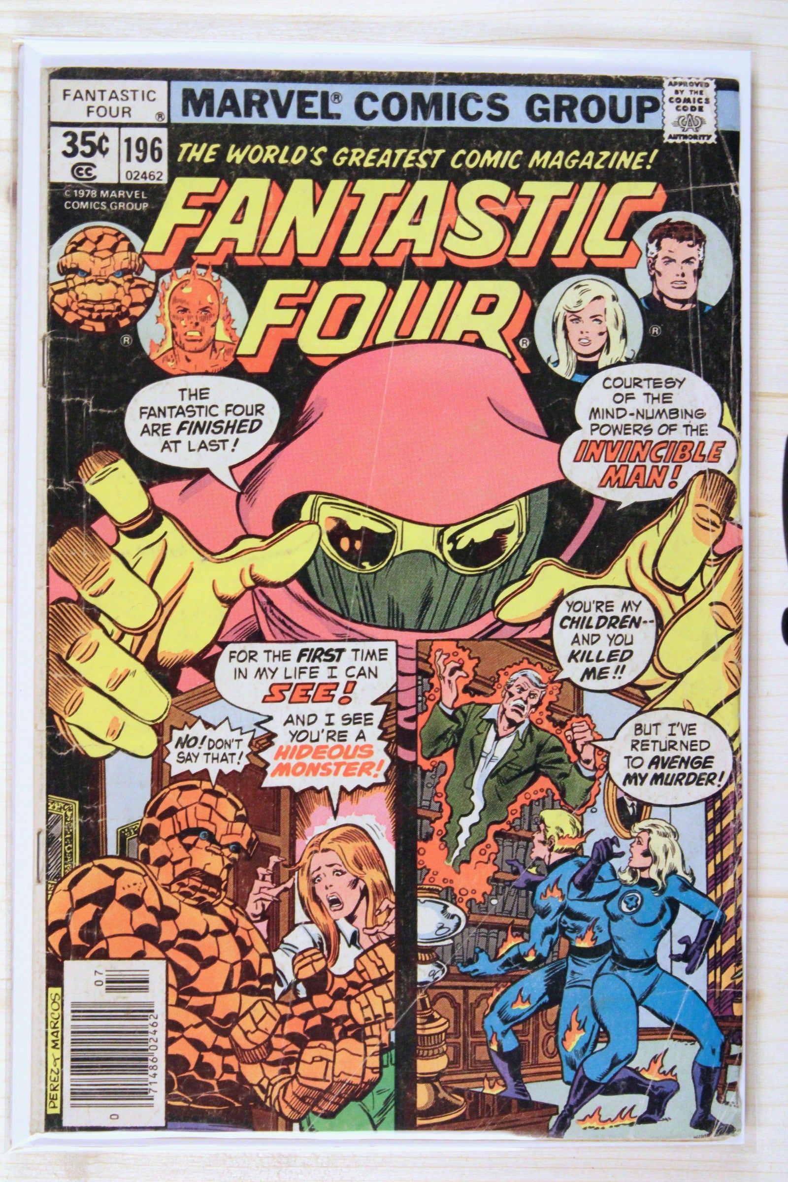 Fantastic Four #196 – Marvel (1978) 5.0 VG/FN Newsstand Edition