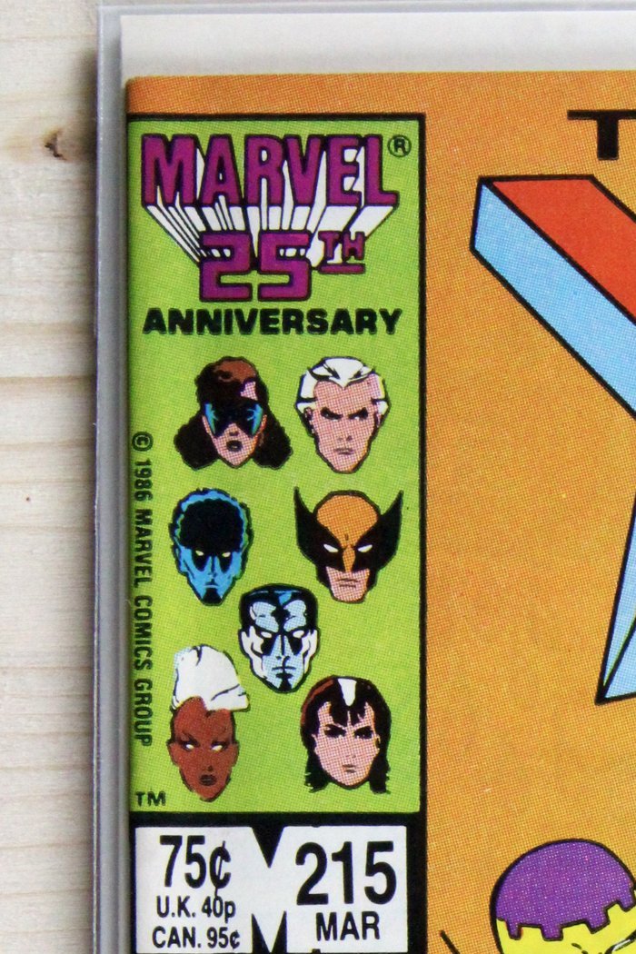 The Uncanny X-Men #215 – Marvel (1987) 9.0 VF/NM Chris Claremont story