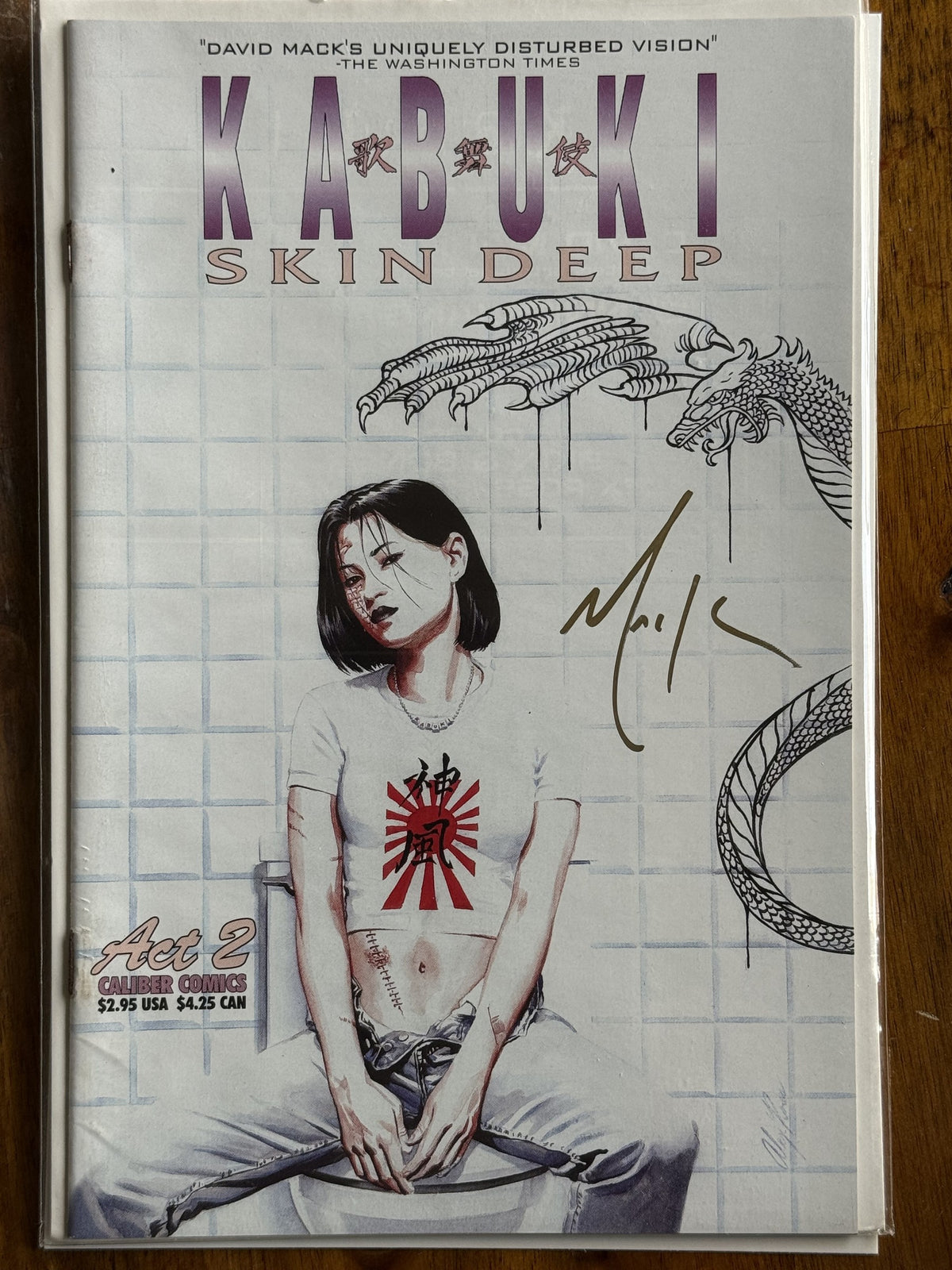 Kabuki: Skin Deep #2 Signed Mack – Caliber Comics (1997) 8.0 VF