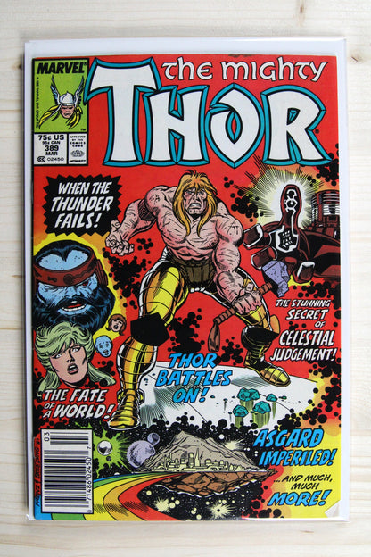 Thor #389 – Marvel (1988) 9.0 VF/NM Alone Against the Celestials