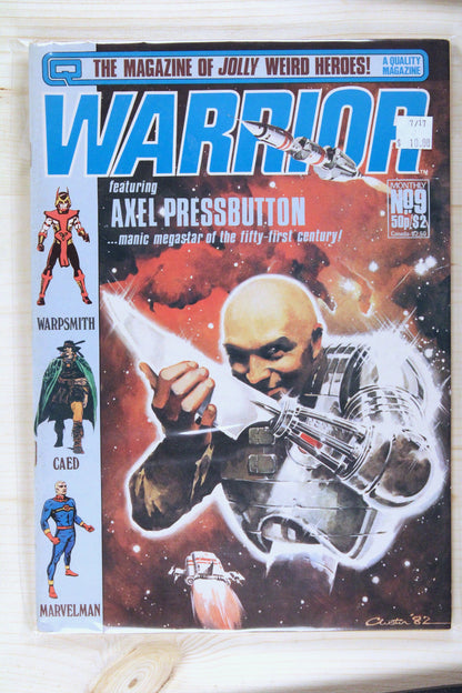 Warrior #9 – Quality Communications (1983) 9.0 VF/NM "V for Vendetta" Book 1: Europe After the Reign | Alan Moore story