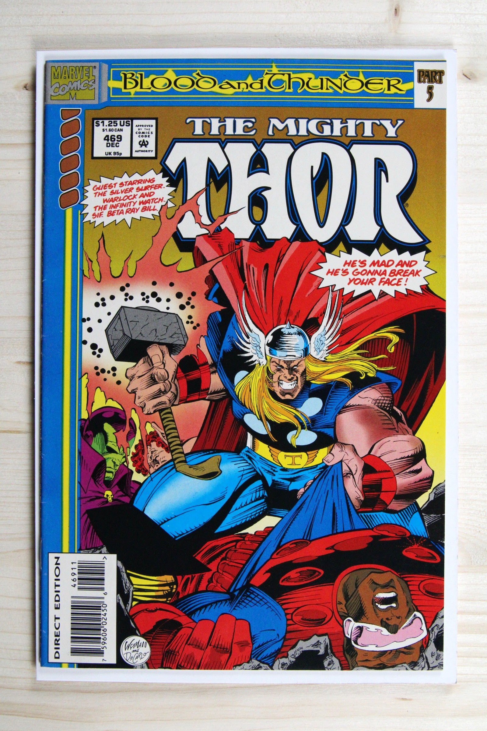 The Mighty Thor #469 – Marvel (1993) 8.5 VF+ Blood and Thunder