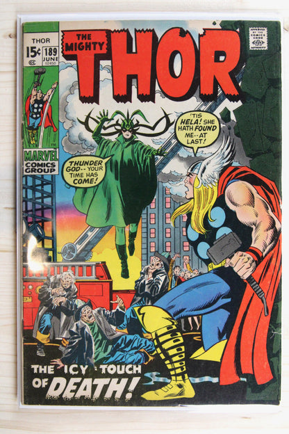 Thor #189 – Marvel (1971) 5.5 FN- Joe Sinnott | Stan Lee story