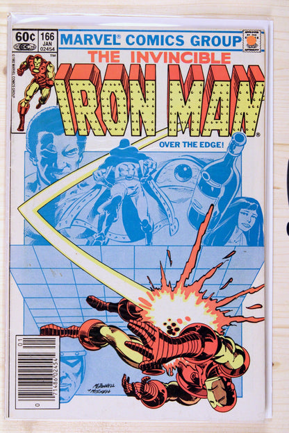 The Invincible Iron Man #166 – Marvel (1983) 7.5 VF- Newsstand Edition