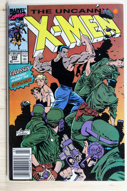 The Uncanny X-Men #259 – Marvel (1990) 9.0 VF/NM Chris Claremont story | Marc Silvestri art | Newsstand