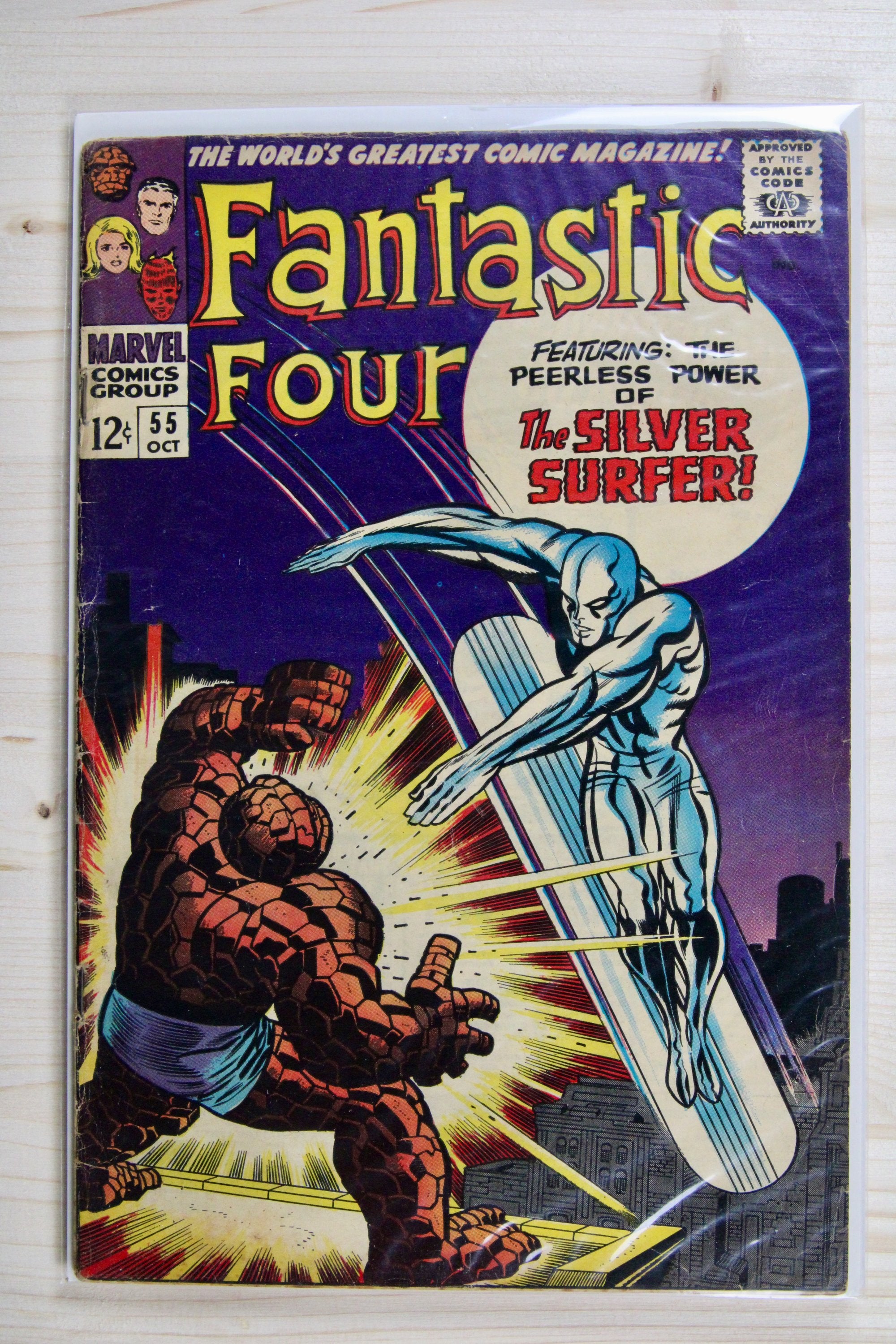 Fantastic Four #55 – Marvel (1966) 4.0 VG Jack Kirby art | Joe Sinnott cover
